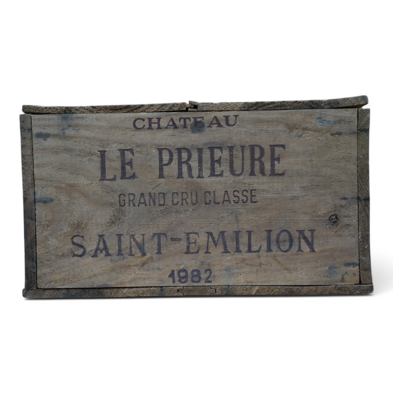 Twelve bottles of Chateau Le Prieure Saint Emilion Grand Cru Classe 1982 (O.W.C). Condition - unopened, from a local private cellar